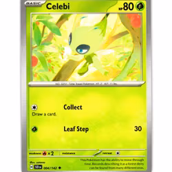 Celebi Uncommon 004/142 Stellar Crown Pokemon