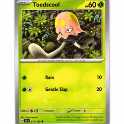 Toedscool Common 017/142 Stellar Crown Pokemon