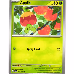 Applin Common 012/142 Stellar Crown Pokemon