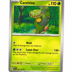 Carnivine Common 007/142 Stellar Crown Pokemon