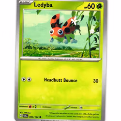 Ledyba Common 002/142 Stellar Crown Pokemon