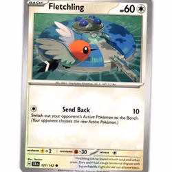 Fletchling Common 121/142 Stellar Crown Pokemon