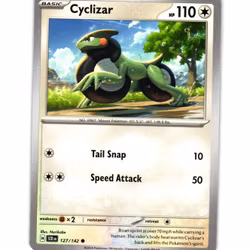 Cyclizar Common 127/142 Stellar Crown Pokemon