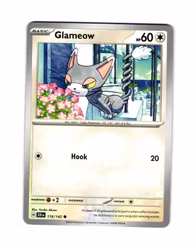 Glameow Common 116/142 Stellar Crown Pokemon