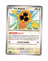 Fan Rotom Common 118/142 Stellar Crown Pokemon