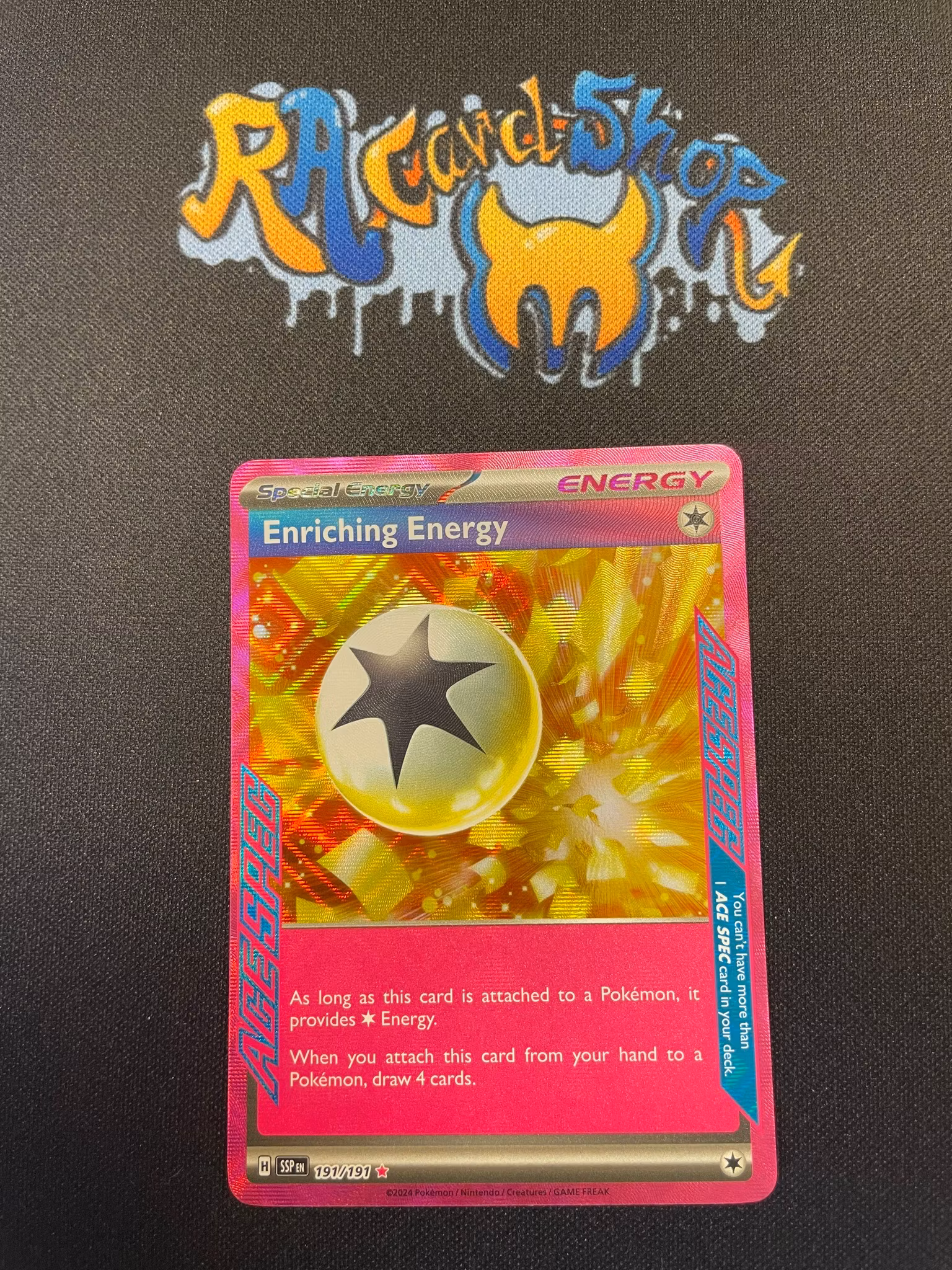 Enriching Energy ACE Rare 191/191 Surging Sparks Pokemon