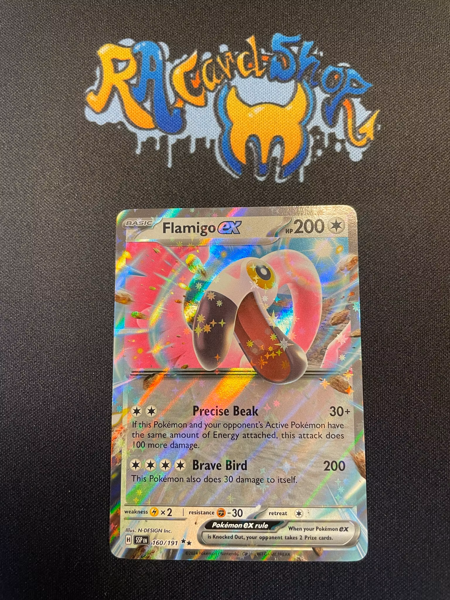 Flamigo ex Double Rare 160/191 Surging Sparks Pokemon