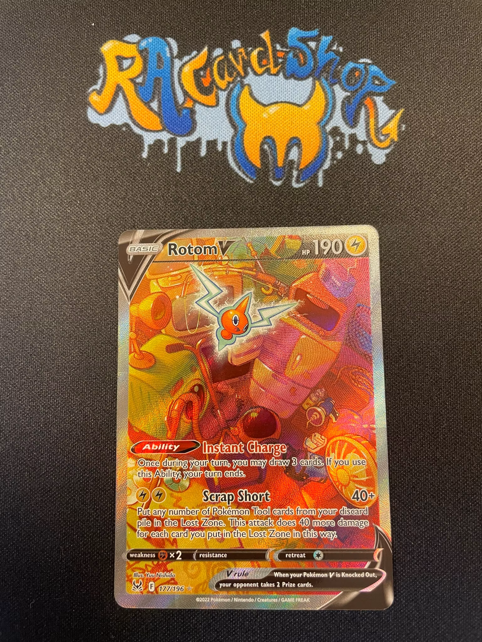 Rotom V Ultra Rare 177/196 Lost Origin Pokemon