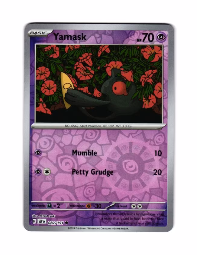 Yamask Reverse Holo Common 082/191 Surging Sparks Pokemon