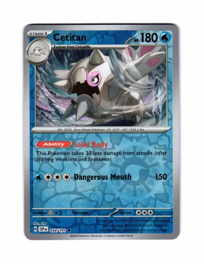 Cetitan Reverse Holo Common 054/191 Surging Sparks Pokemon