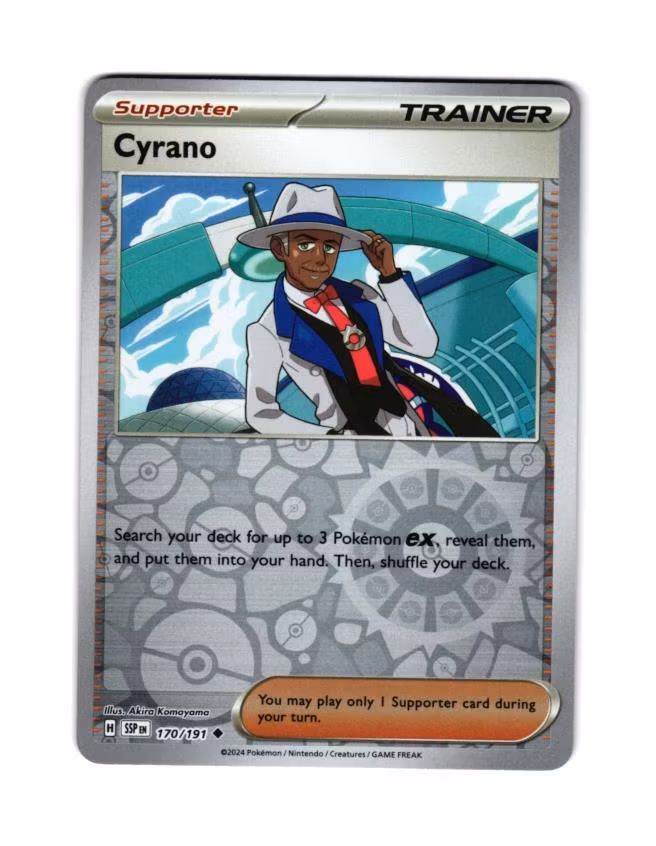 Cyrano Reverse Holo Uncommon 170/191 Surging Sparks Pokemon