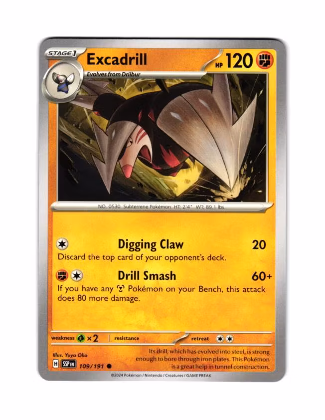 Excadrill Common 109/191 Surging Sparks Pokemon