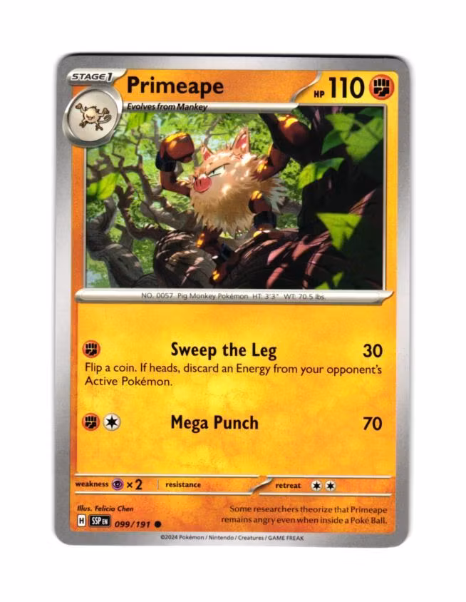 Primeape Common 099/191 Surging Sparks Pokemon