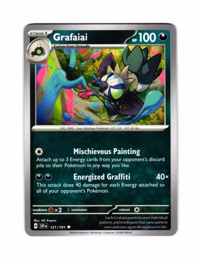 Grafaiai Uncommon 121/191 Surging Sparks Pokemon