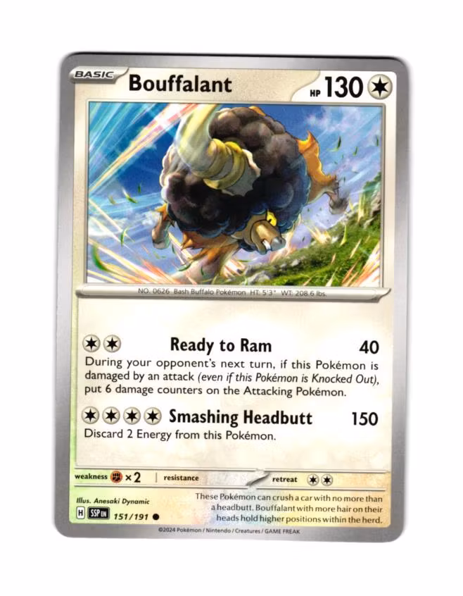 Bouffalant Common 151/191 Surging Sparks Pokemon