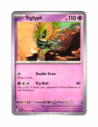 Sigilyph Common 081/191 Surging Sparks Pokemon