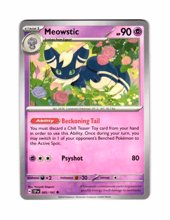 Meowstic Uncommon 085/191 Surging Sparks Pokemon