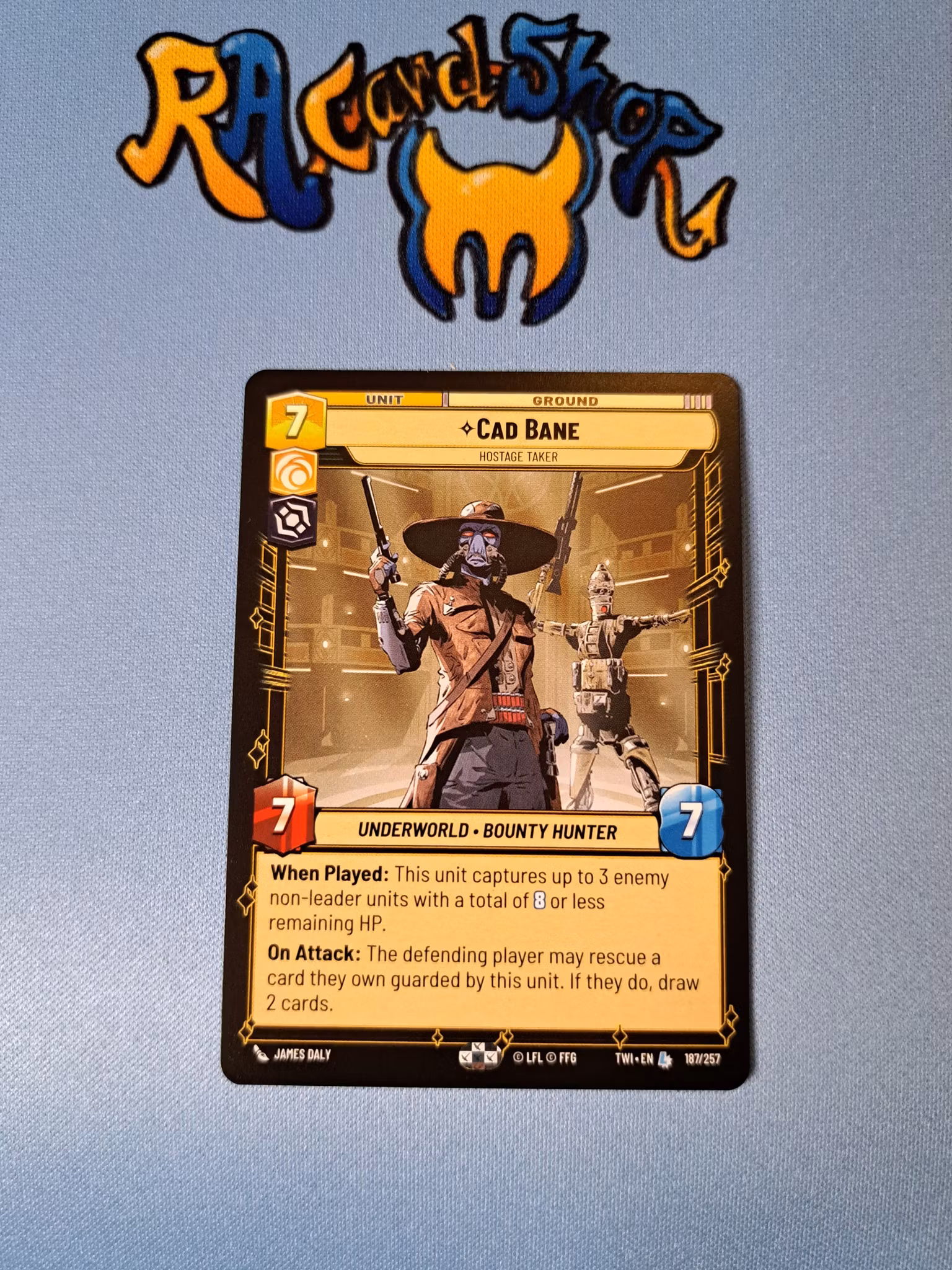 Cad Bane Legendary 187/262 Twilight of the Republic (TWI) Star Wars Unlimited TCG