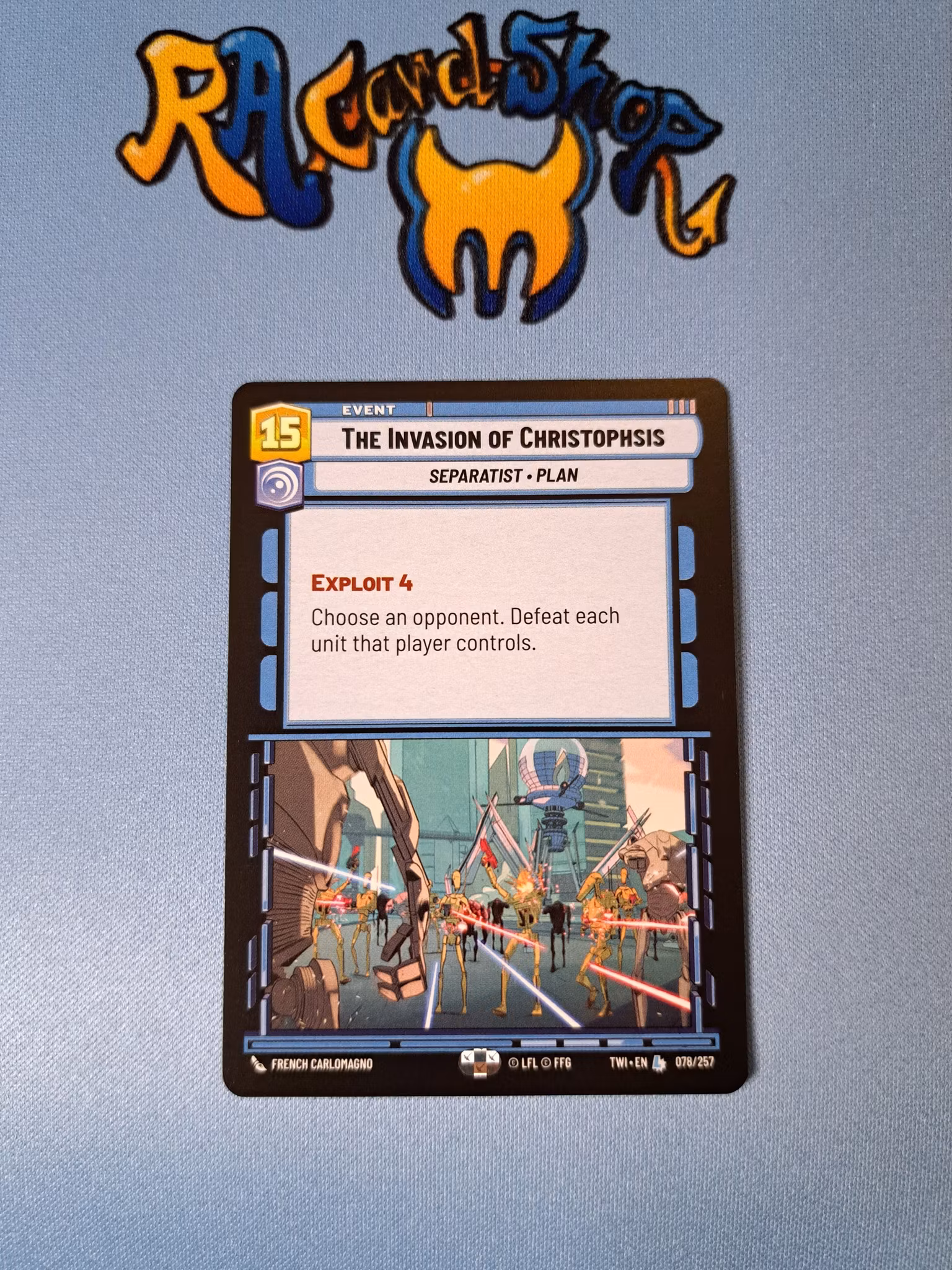 The Invasion of Christophsis Legendary 078/262 Twilight of the Republic Star (TWI) Star Wars Unlimited TCG