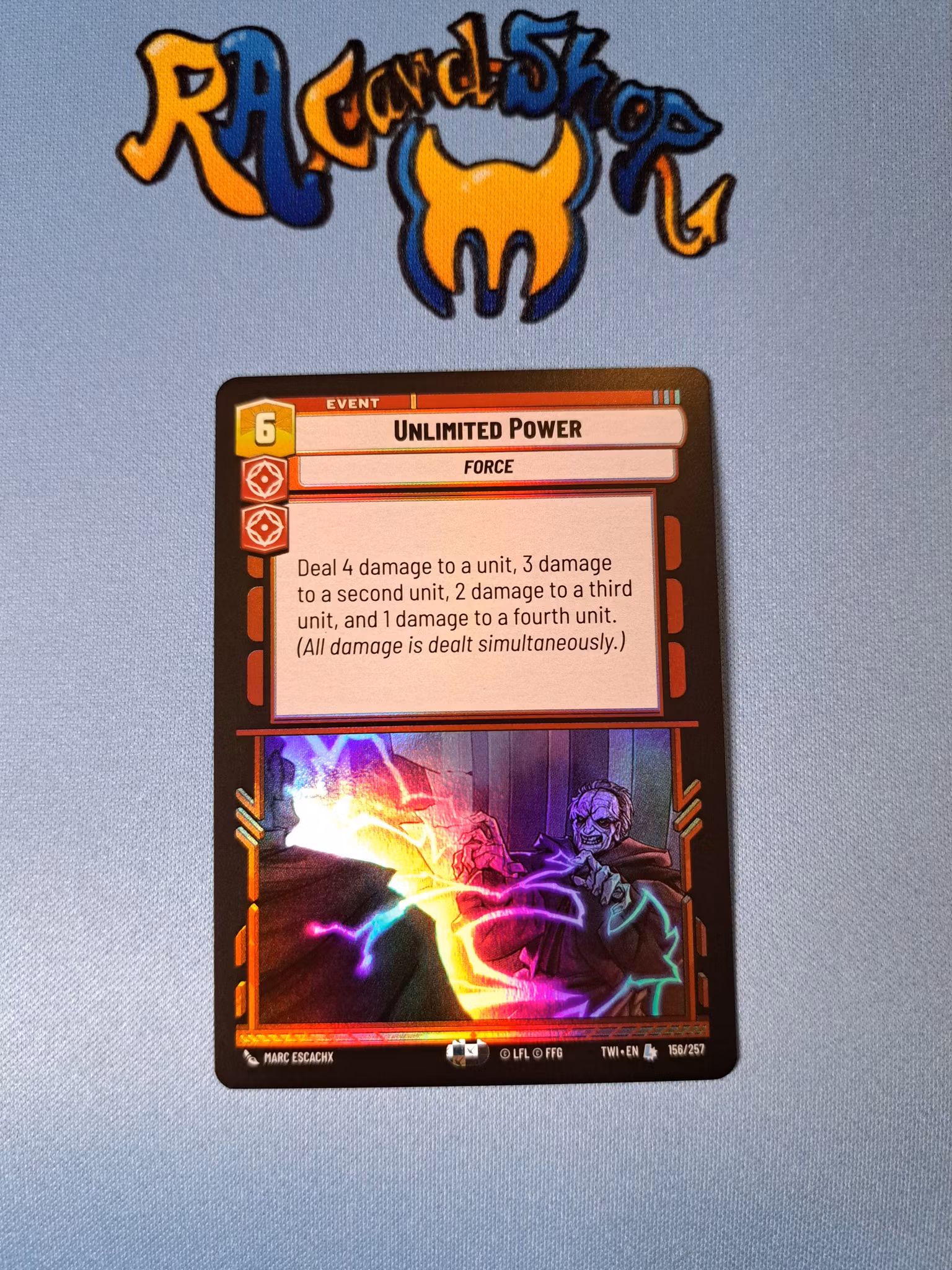 Unlimited Power Legendary Foil 156/262 Twilight of the Republic (TWI) Star Wars Unlimited TCG