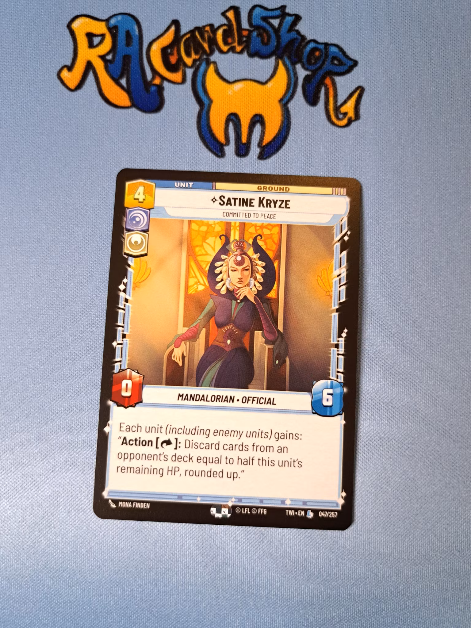 Satine Kryze Legendary 047/262 Twilight of the Republic (TWI) Star Wars Unlimited TCG