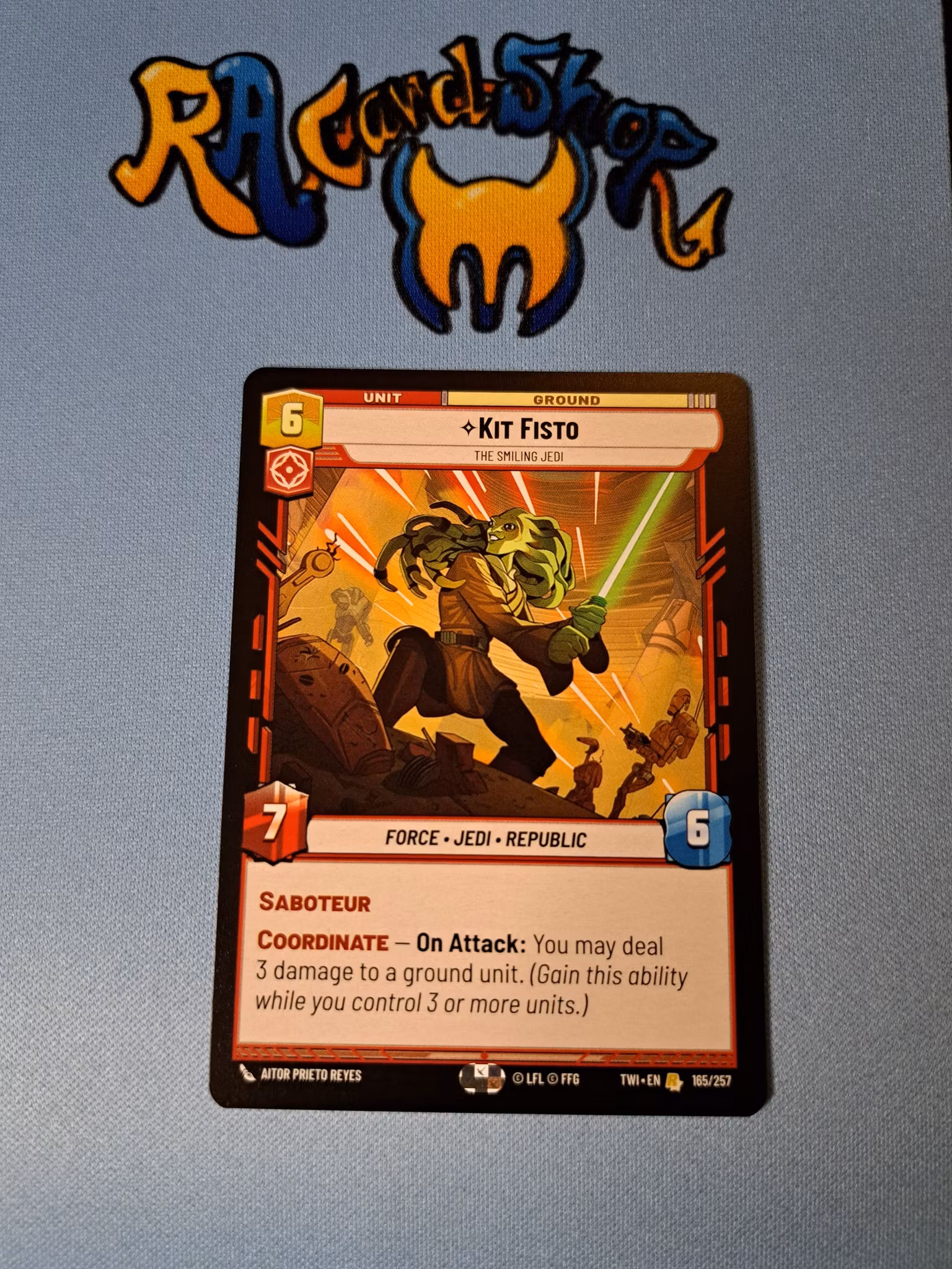 Kit Fisto Rare 165/257 Twilight of the Republic (TWI) Star Wars Unlimited TCG