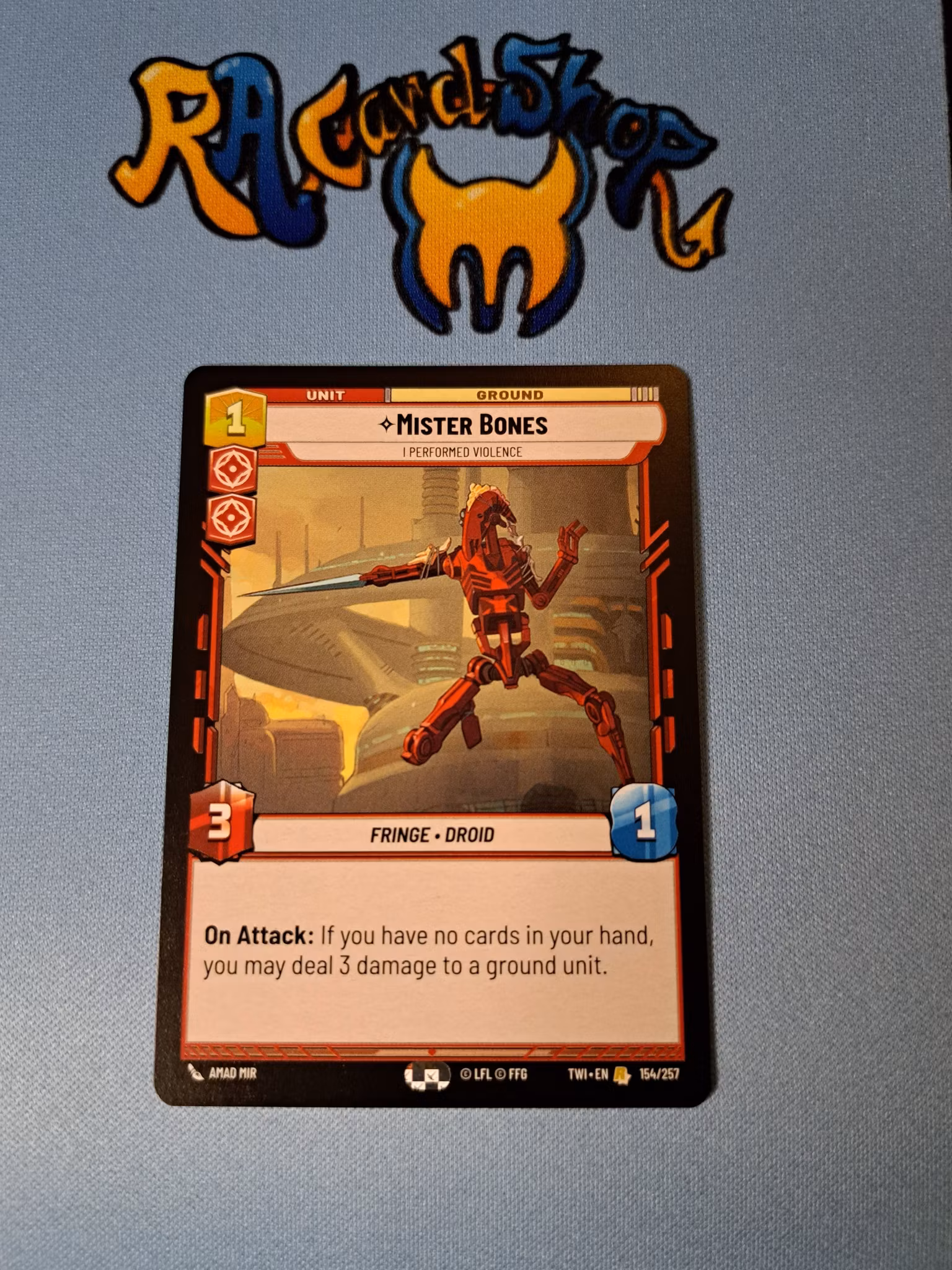 Mister Bones Rare 154/257 Twilight of the Republic (TWI) Star Wars Unlimited TCG