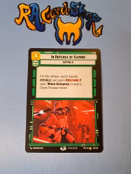 In Defense of Kamino Rare 129/262 Twilight of the Republic (TWI) Star Wars Unlimited TCG