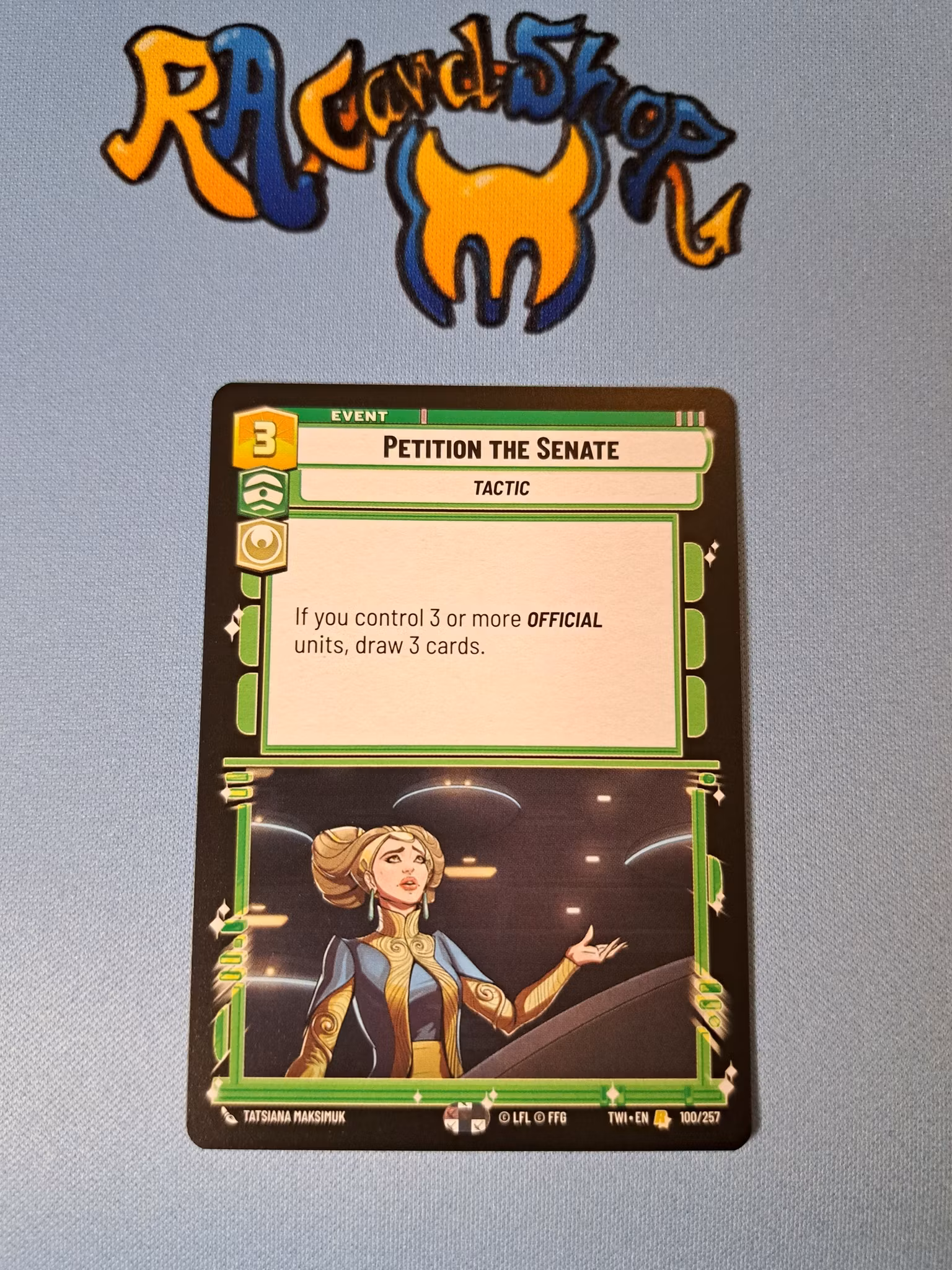 Petition The Senate Rare 100/262 Twilight of the Republic (TWI) Star Wars Unlimited TCG