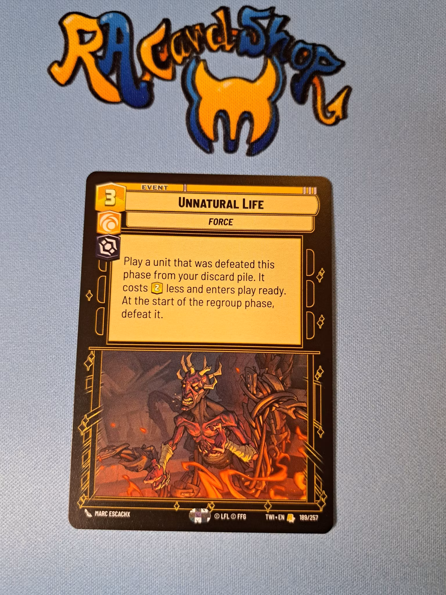 Unnatural Life Rare 189/262 Twilight of the Republic (TWI) Star Wars Unlimited TCG