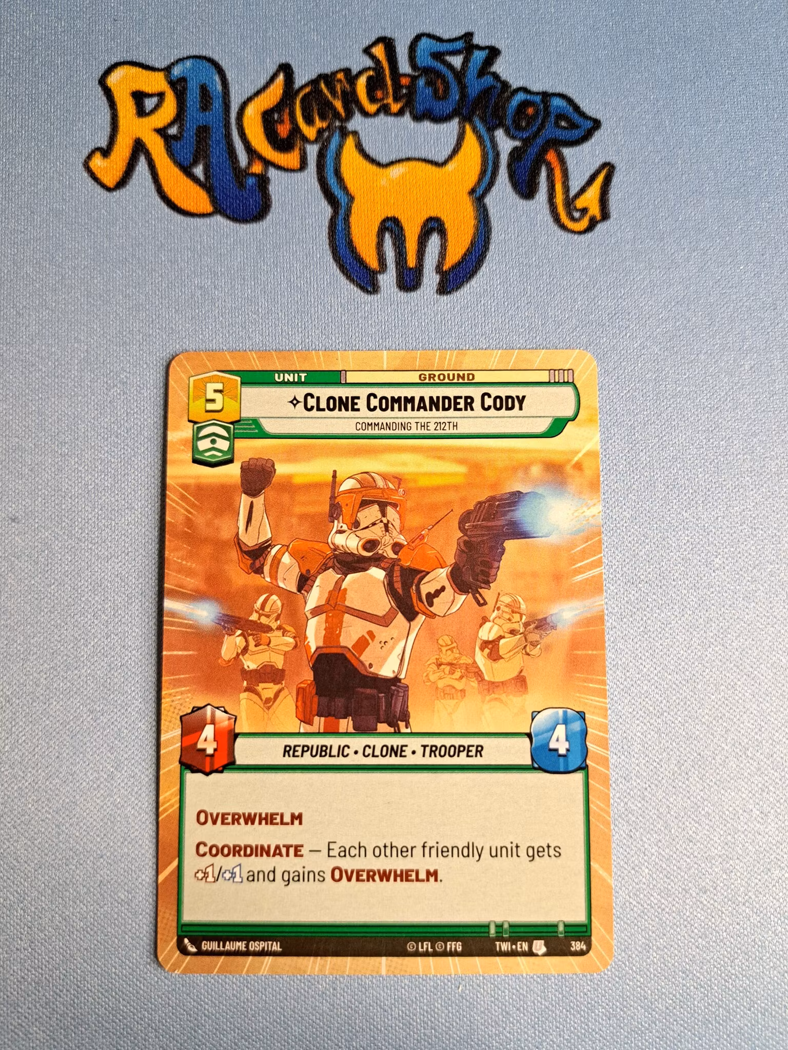 Clone Commander Cody Uncommon Hyper 384 Twilight of the Republic (TWI) Star Wars Unlimited TCG
