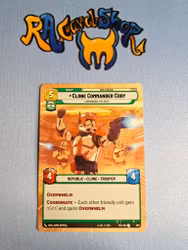 Clone Commander Cody Uncommon Hyper 384 Twilight of the Republic (TWI) Star Wars Unlimited TCG