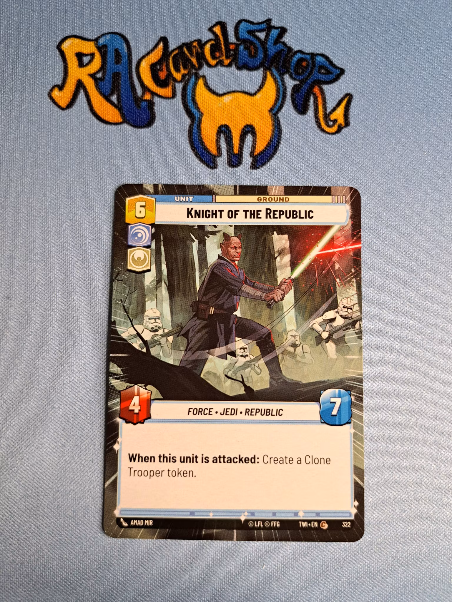 Knight of The Republic Common Hyper 322 Twilight of the Republic (TWI) Star Wars Unlimited TCG