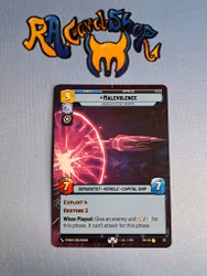 Malevolence Rare Hyper 312 Twilight of the Republic (TWI) Star Wars Unlimited TCG