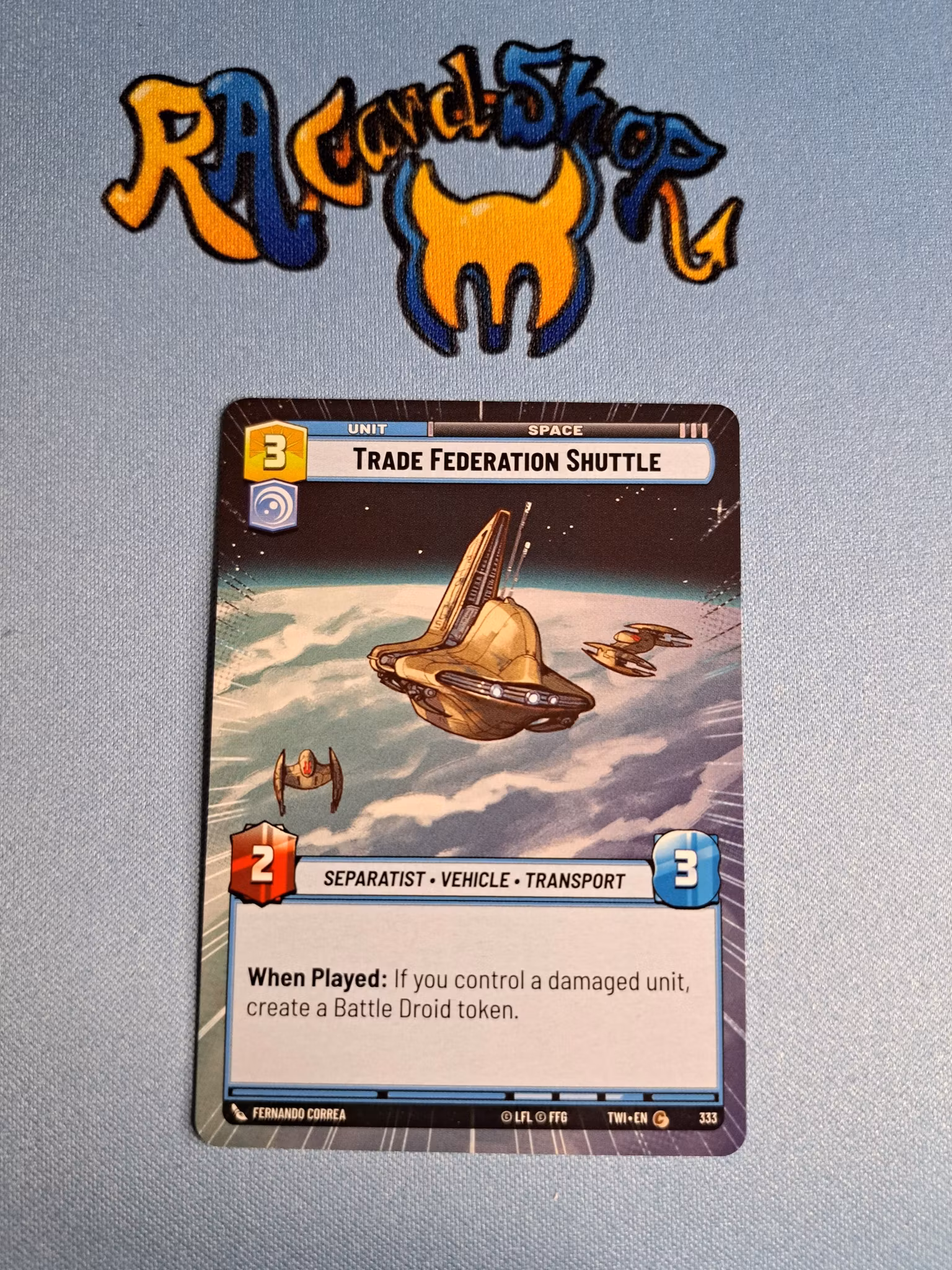 Trade Federation Shuttle Common Hyper 333 Twilight of the Republic (TWI) Star Wars Unlimited TCG