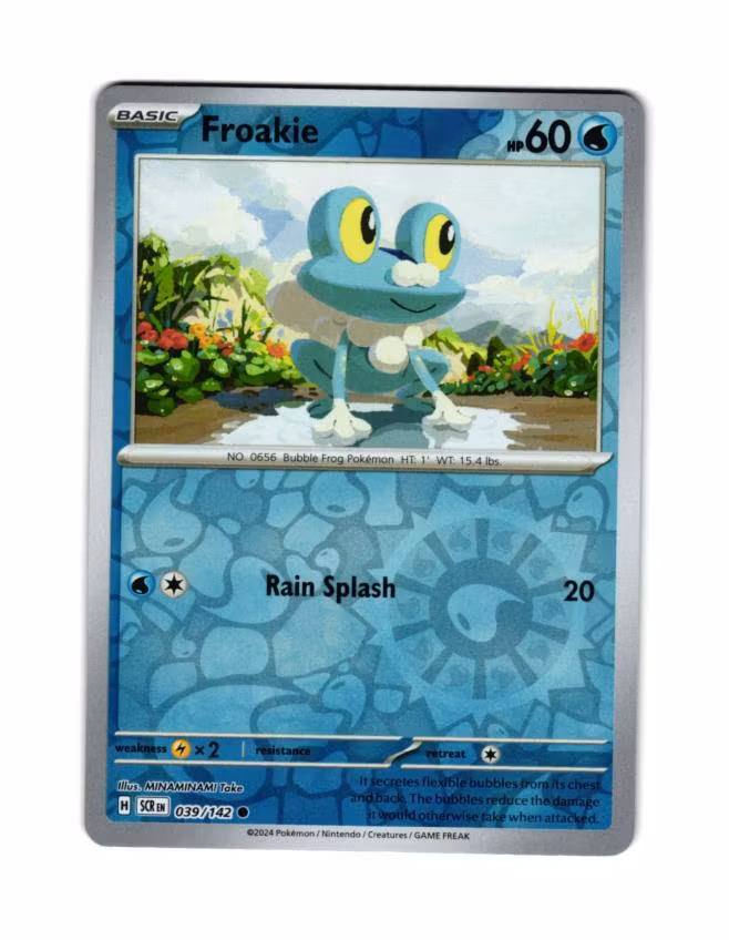 Froakie Reverse Holo Common 039/142 Stellar Crown Pokemon