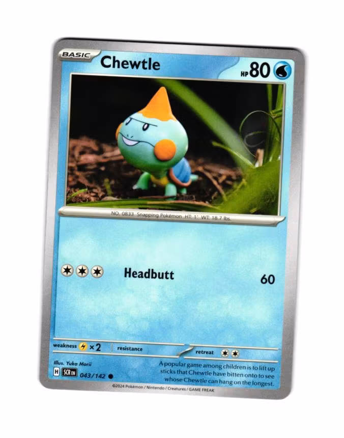 Chewtle Common 043/142 Stellar Crown Pokemon