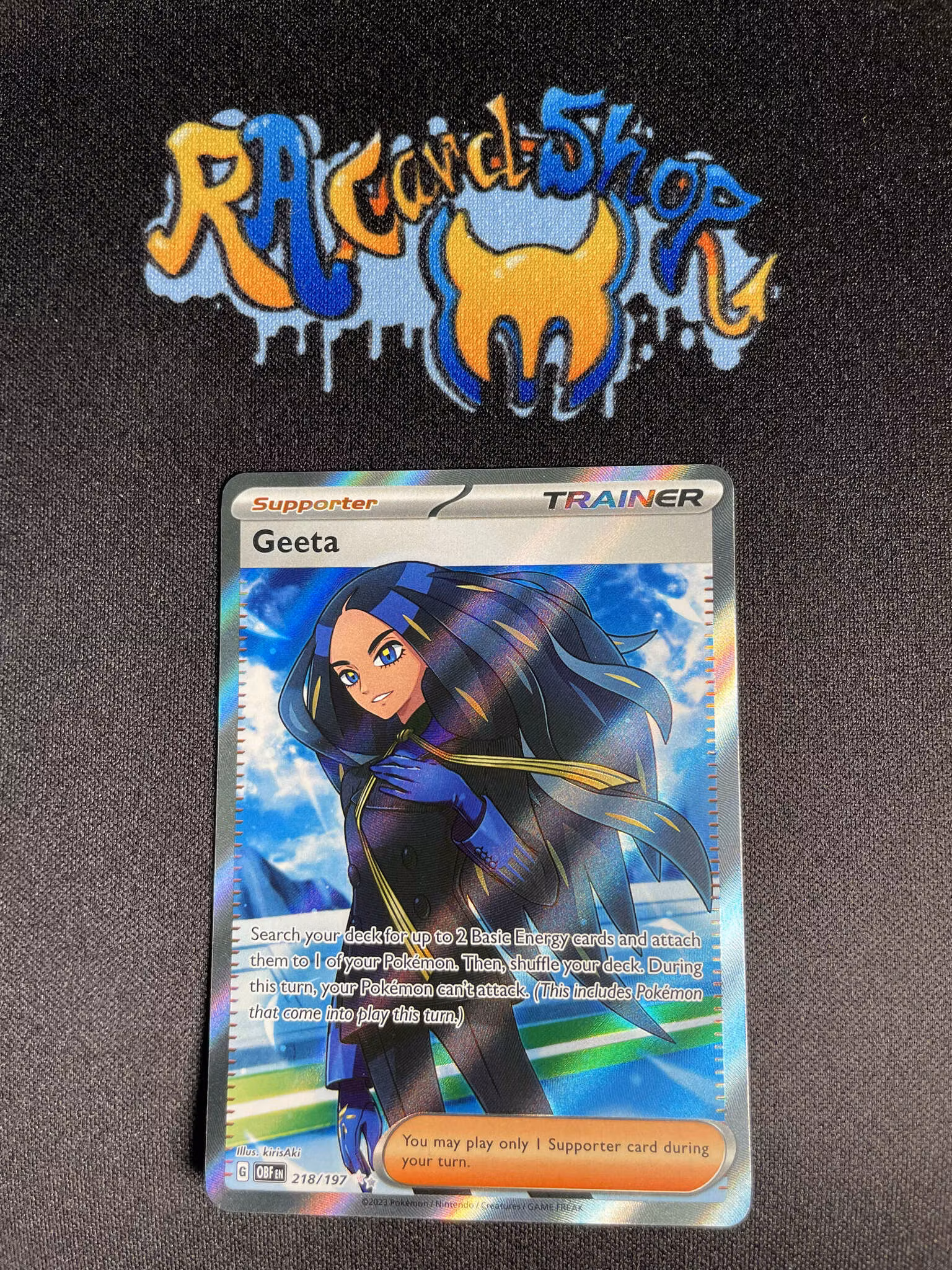 Geeta Ultra Rare 218/197 Obsidian Flames Pokemon