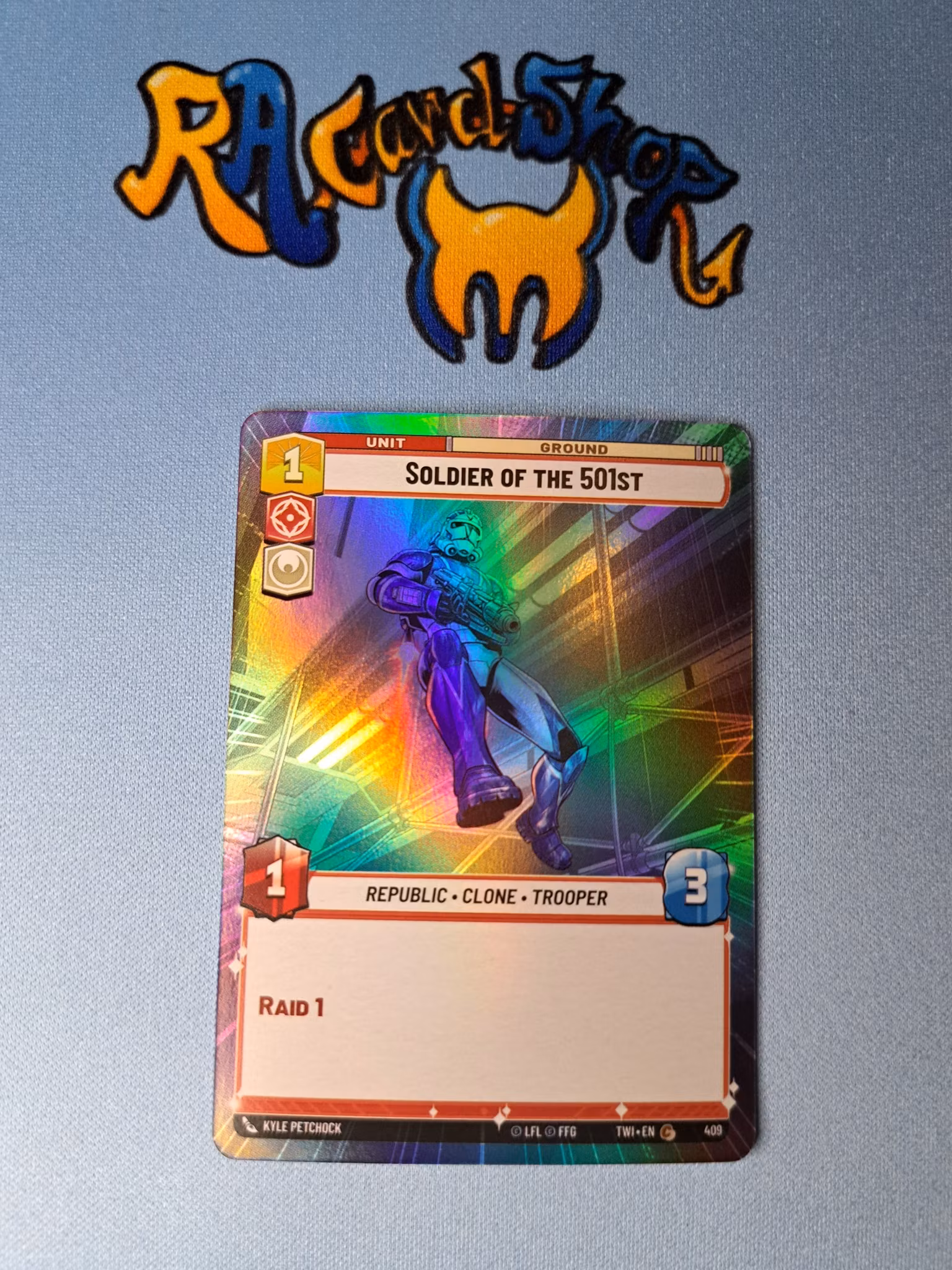 Soldier of the 501st Common Hyper Foil 409 Twilight of the Republic (TWI) Star Wars Unlimited TCG