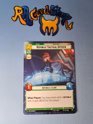 Republic Tactical Officer Common Hyper 363 Twilight of the Republic (TWI) Star Wars Unlimited TCG