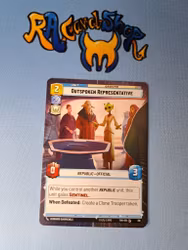 Outspoken Representative Common Hyper 316 Twilight of the Republic (TWI) Star Wars Unlimited TCG
