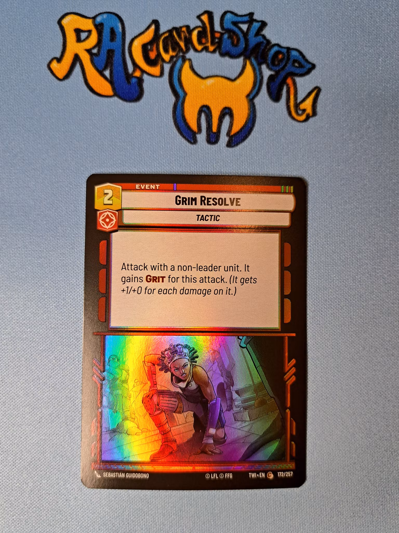 Grim Resolve Common Foil 172/262 Twilight of the Republic (TWI) Star Wars Unlimited TCG