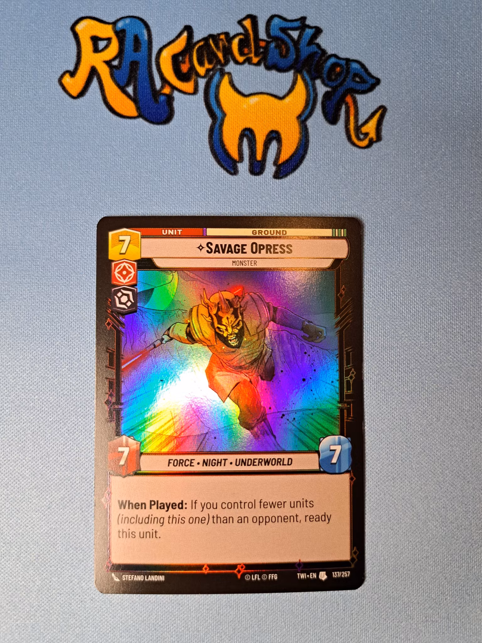 Savage Opress Uncommon Foil 137/262 Twilight of the Republic (TWI) Star Wars Unlimited TCG