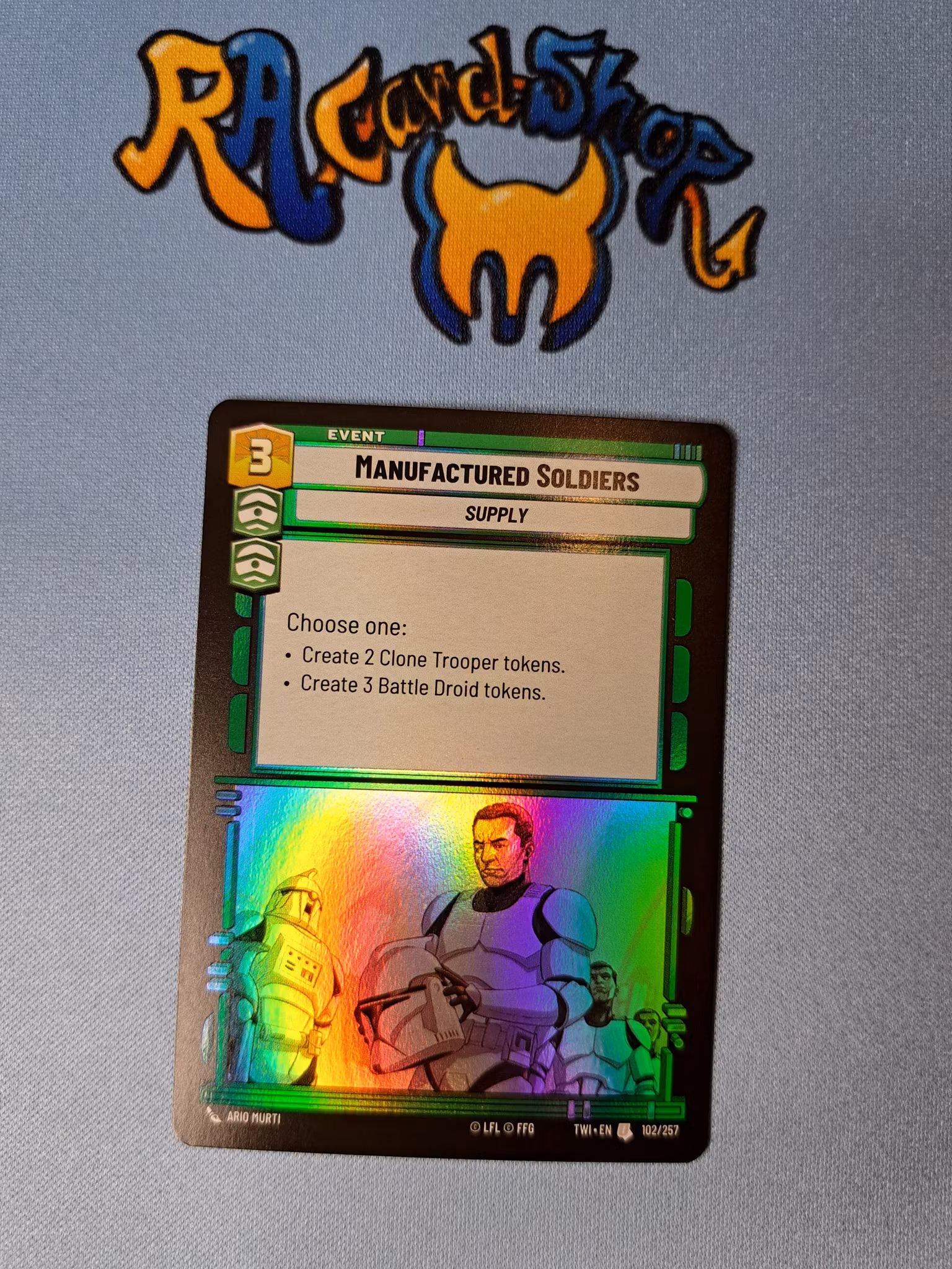 Manufactured Soldiers Uncommon Foil 102/262 Twilight of the Republic (TWI) Star Wars Unlimited TCG