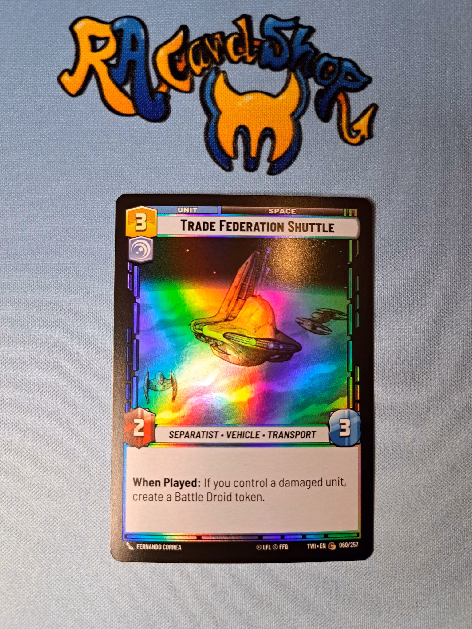 Trade Federation Shuttle Common Foil 060/262 Twilight of the Republic (TWI) Star Wars Unlimited TCG