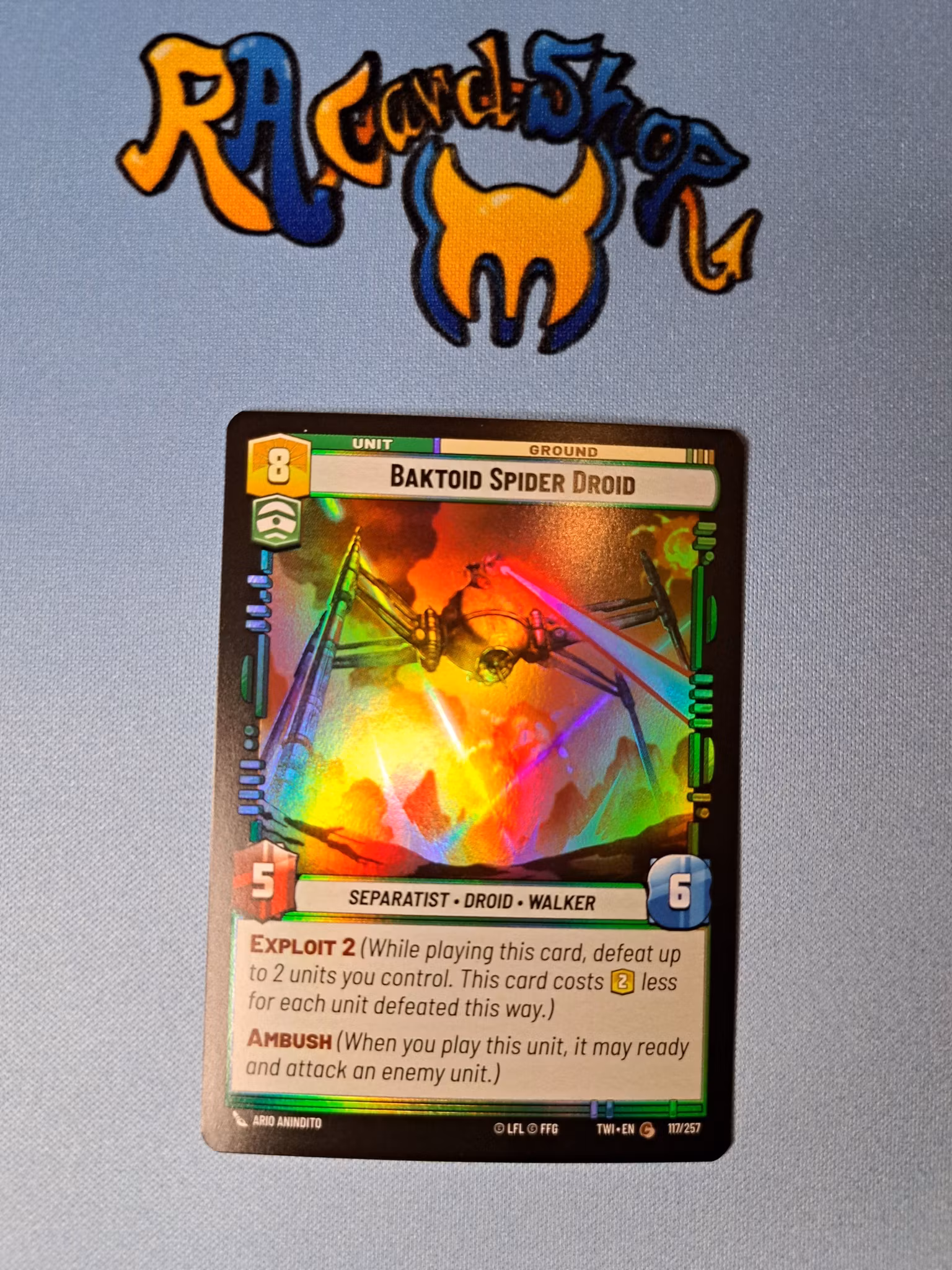 Baktoid Spider Droid Common Foil 117/262 Twilight of the Republic (TWI) Star Wars Unlimited TCG