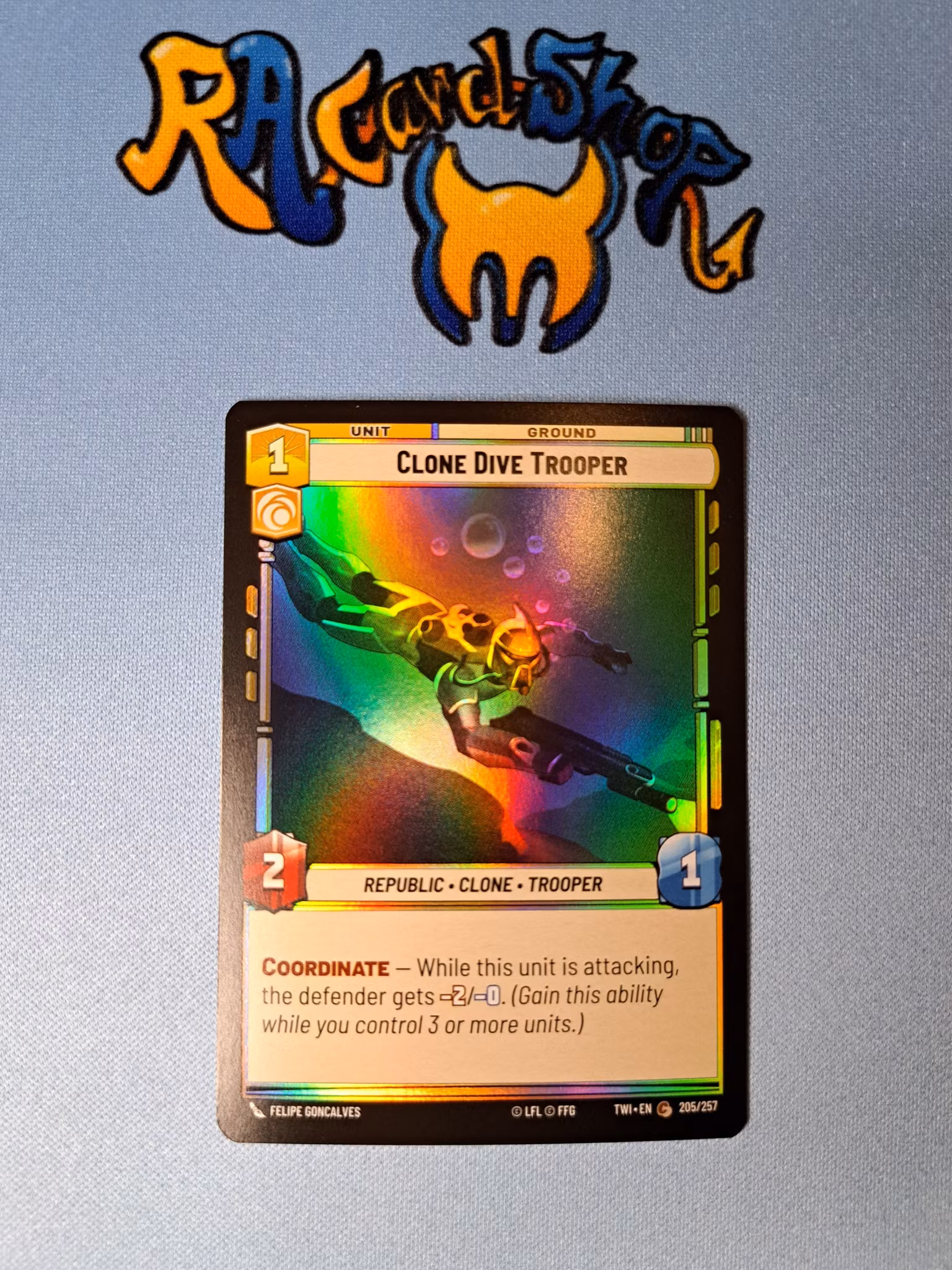 Clone Dive Trooper Common Foil 205/262 Twilight of the Republic (TWI) Star Wars Unlimited TCG