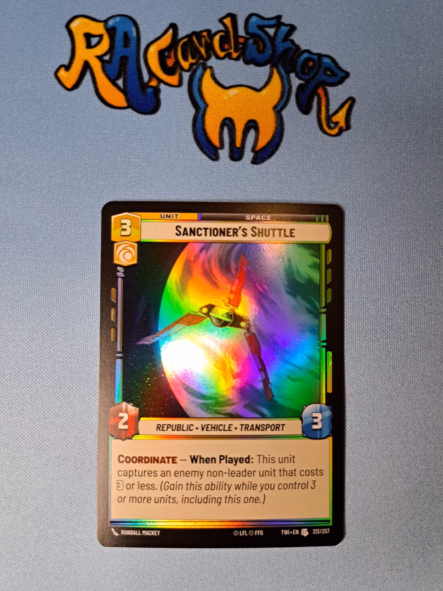 Sanctioners Shuttle Uncommon Foil 213/262 Twilight of the Republic (TWI) Star Wars Unlimited TCG