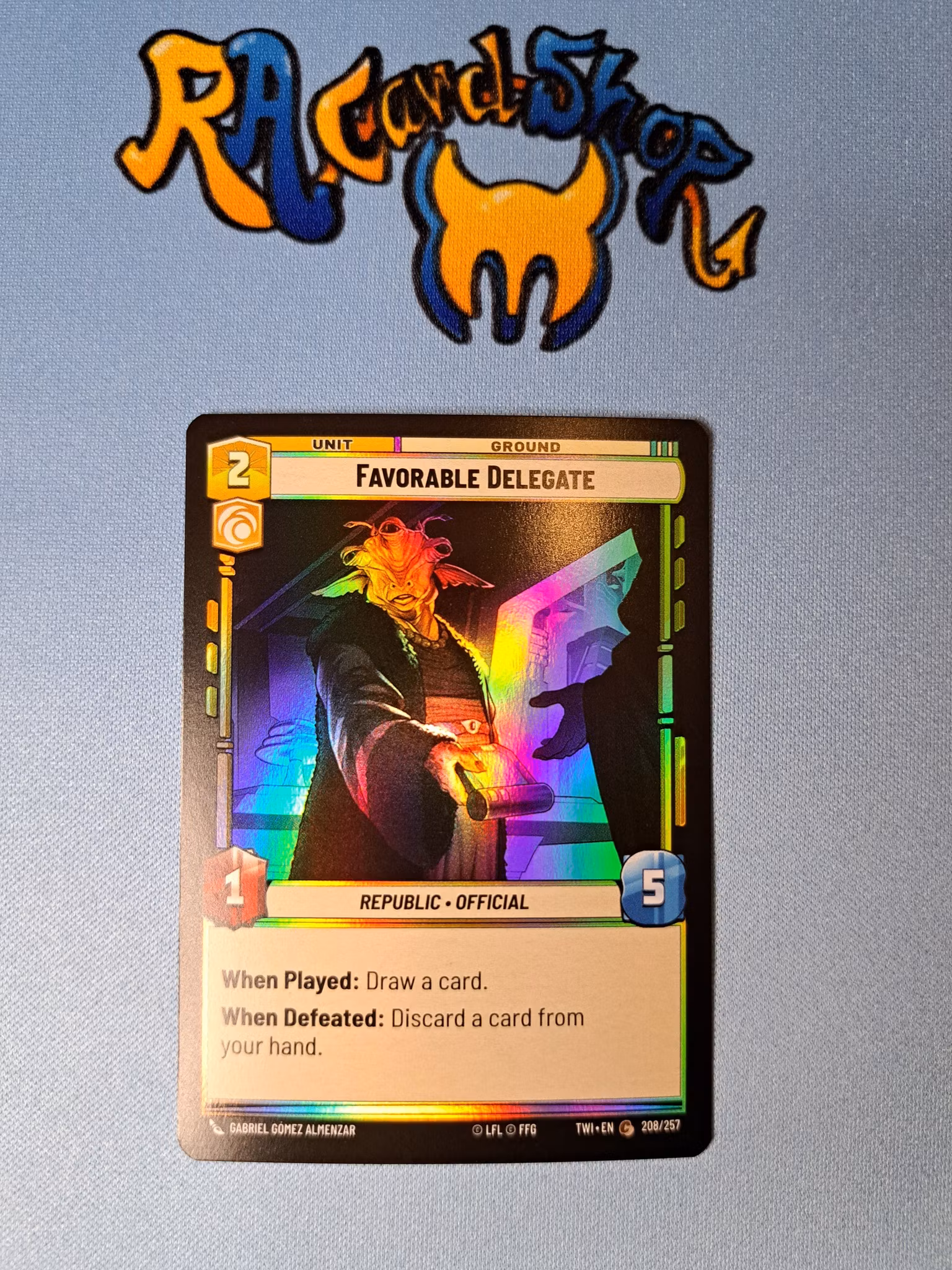 Favorable Delegate Common Foil 208/262 Twilight of the Republic (TWI) Star Wars Unlimited TCG