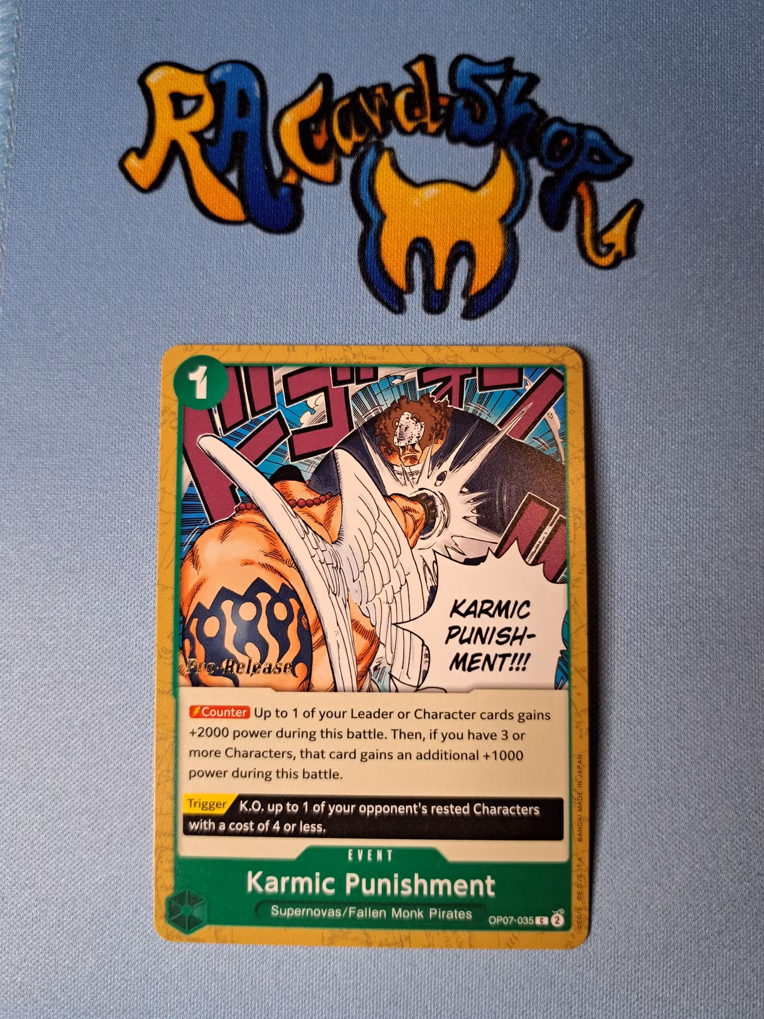Karmic Punishment Pre Release Common OP07-035 500 Years In To the Future OP07 One Piece Card Game